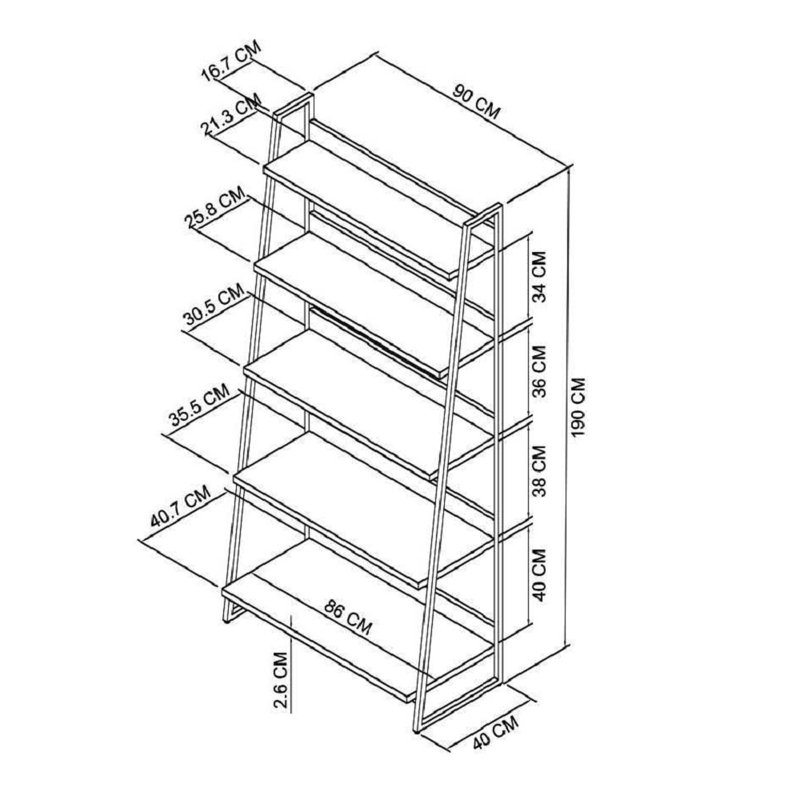 Masboro 90cm W Metal Shelving Unit