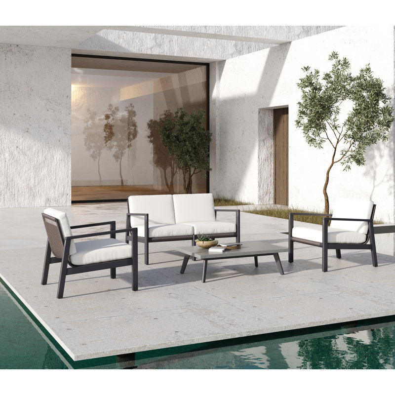 Alar 47'' Stone Outdoor Coffee Table