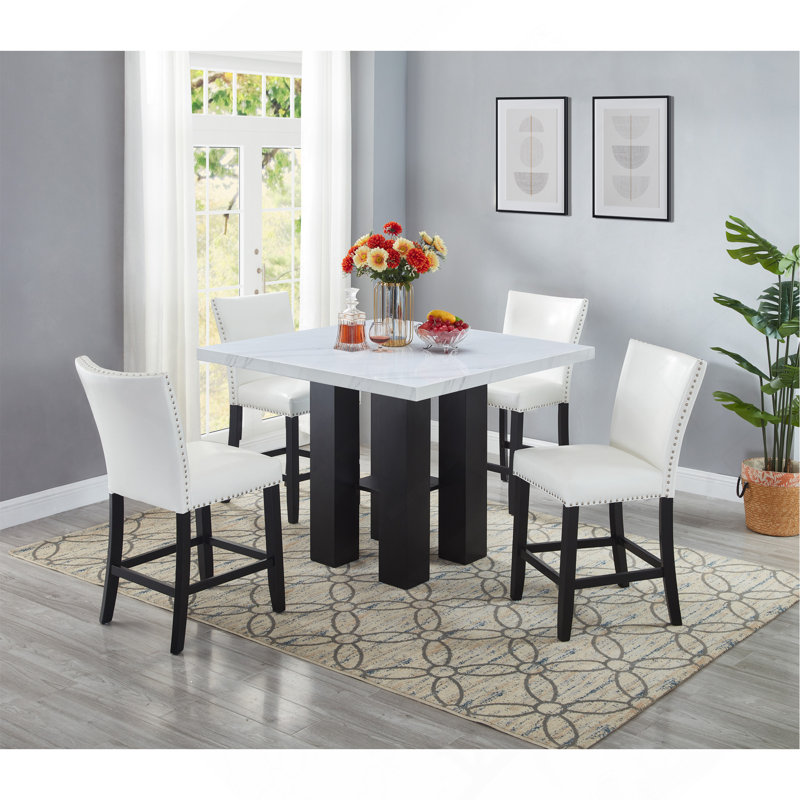 Fauteuil en polyuréthane 2pc, Blanc / Blanc