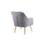 Fauteuil chic en velours Mid Century