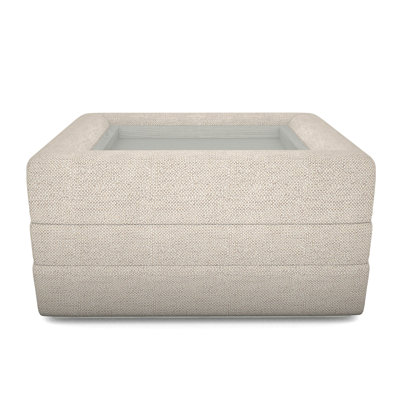 Boyden Ottoman with Wood Tray