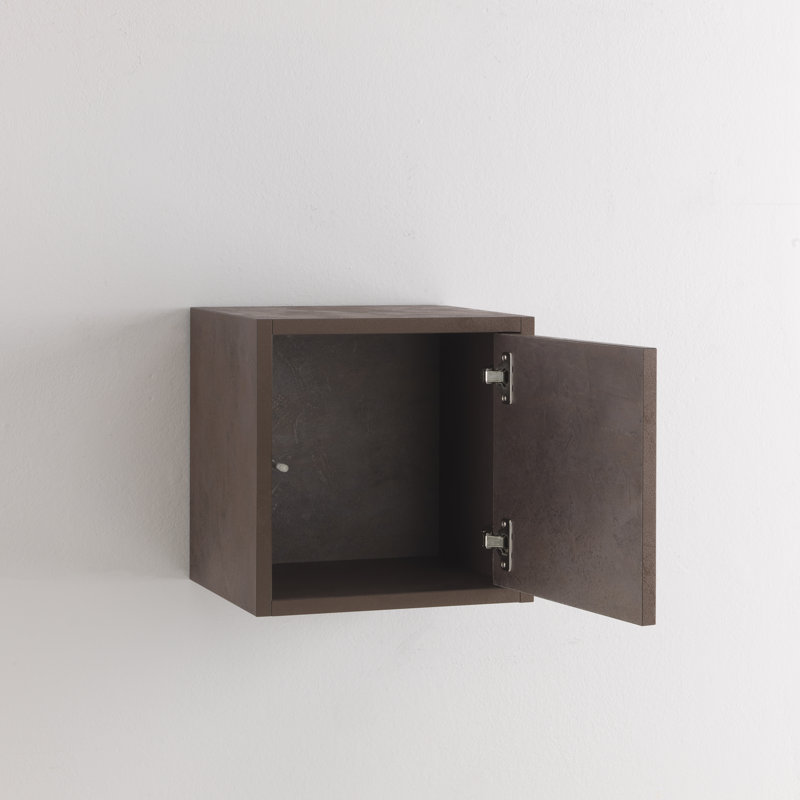 Bernice Square Cube Shelf with Adjustable Shelves, Brown