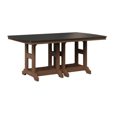Table de salle à manger à hauteur de comptoir rectangulaire 72 po Berlin Gardens Garden Classic