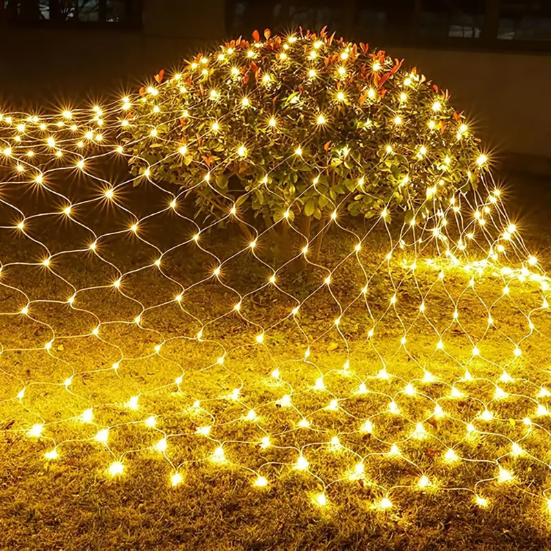 300cm Solar Powered 192 - Bulb Cord String Light, Multicolor