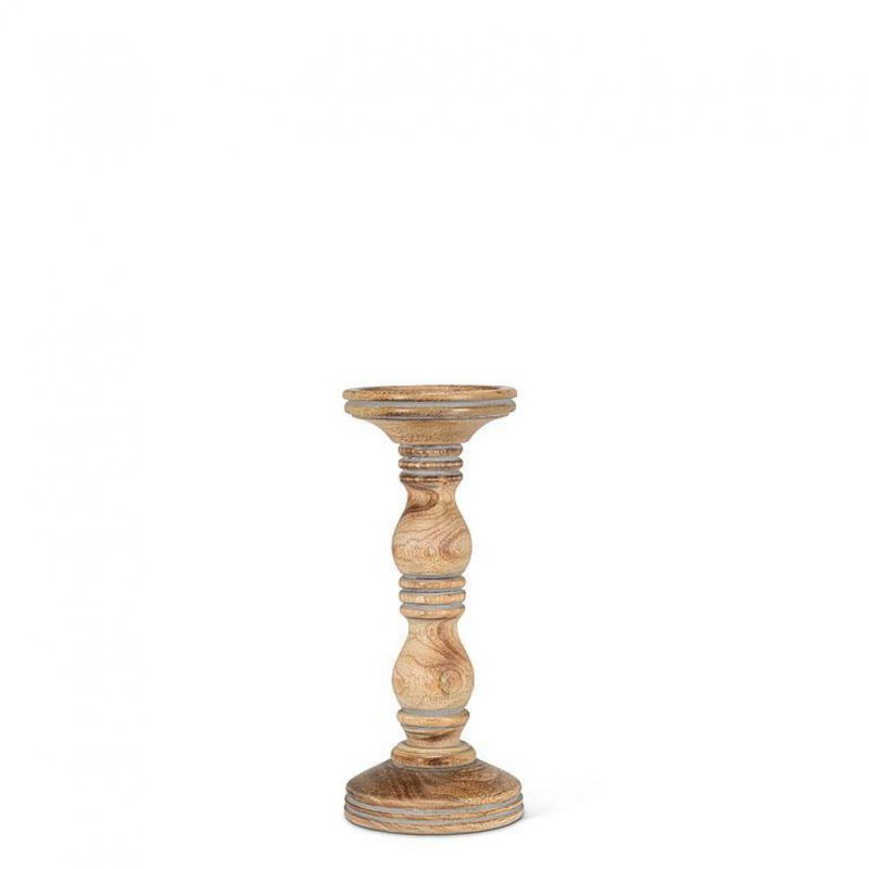 Tabletop Pillar, Gray Wash, 10.5" H x 4.5" W x 4.5" D