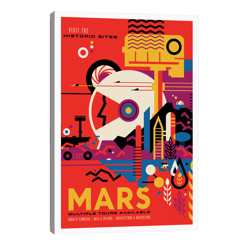 Mars by NASA - Wrapped Canvas Print, 66.04 cm H x 45.72 cm W x 1.91 cm D