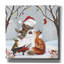Toile épique «Snowy Forest Friends» par Elle Media Group, Epic Graffiti, 18 po x 18 po