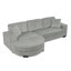 Canapé-lit modulaire rembourré en velours Corduroy-1376895532