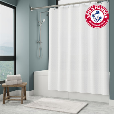 Arm & Hammer Embossed Dash Shower Curtain/Liner