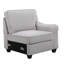 Canapé modulaire en L avec repose-pieds 8 pièces Linen