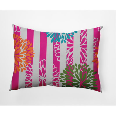 Coussin décoratif lombaire intérieur / extérieur Flower Bursts