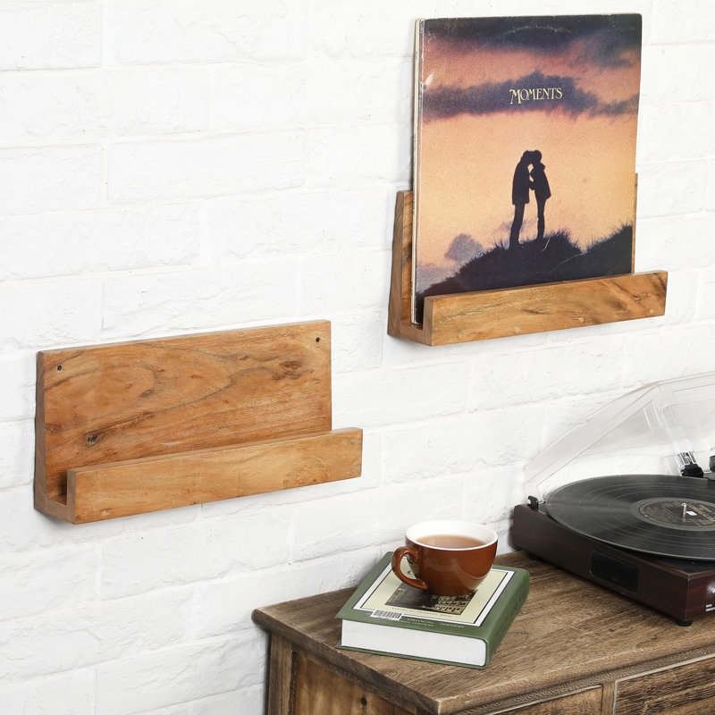 Solid Wood 6'' H Media Shelves