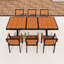 Ensemble repas d'extérieur comprenant six chaises et une table
