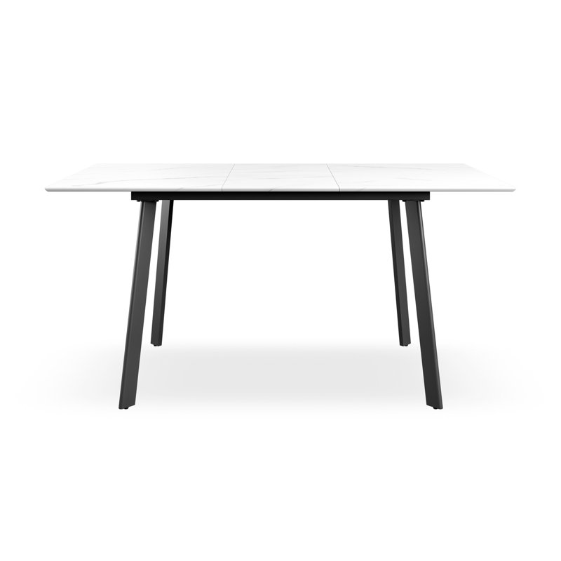 Danyll 6 - Person Dining Set, White/Black/Black