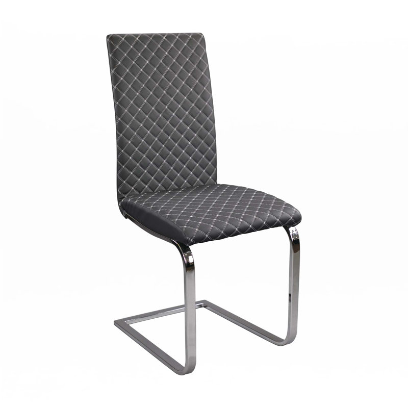 Ensemble de 2 chaises d'appoint en similicuir