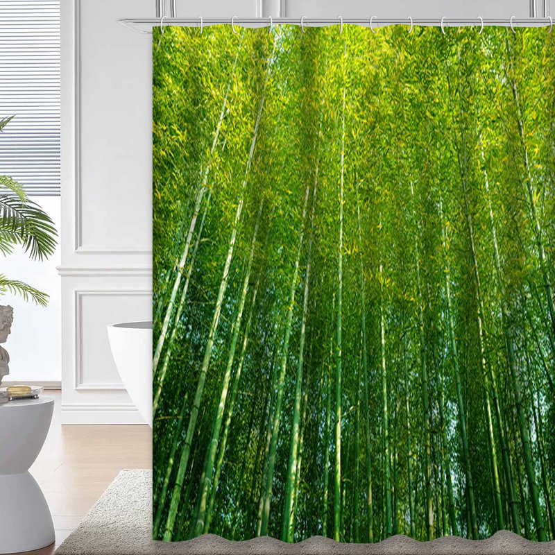 Rideau de douche Bamboo Forest, L 72 po x l 84 po