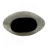9.5X5.5X12" Aluminum Layered Chisel Oval Vase