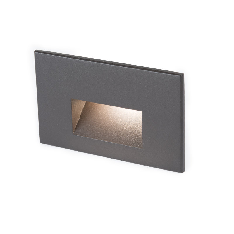 LED Step Light, Bronze on Aluminum, Amber
