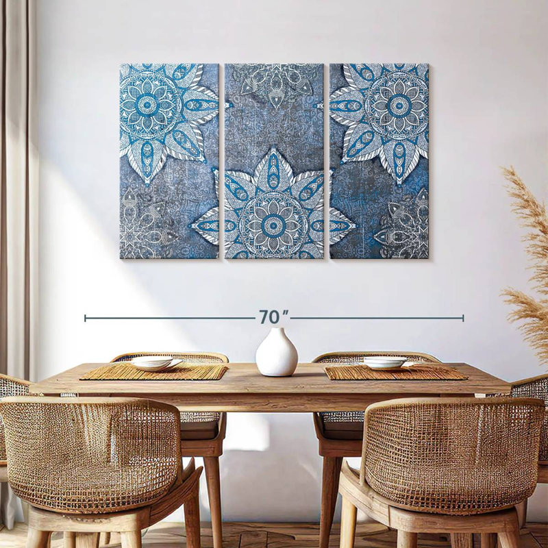 Kerner Arabesque Mandala Symbols, 36" H x 57" W