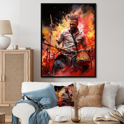 Deep Drum Beat, peinture III - musique, art mural