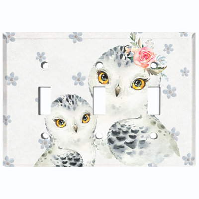 Animals 3 - Gang Toggle Light Switch Standard Wall Plate