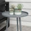 Round Metal Outdoor Side Table , 40cm cm W 40cm cm D