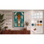 Tiger in Symmetry Art Deco - Wrapped Canvas-1087517696-1087517702