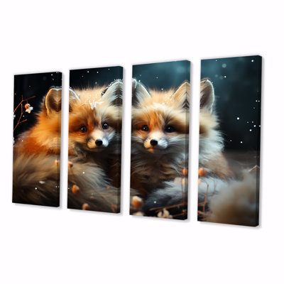 Décoration murale printanière mignonne «Fox S Gaze II» - printemps