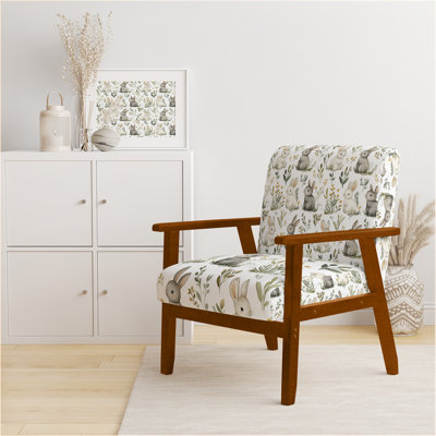 Chaise d'appoint à imprimé animal - Fauteuil de jardin Bunny