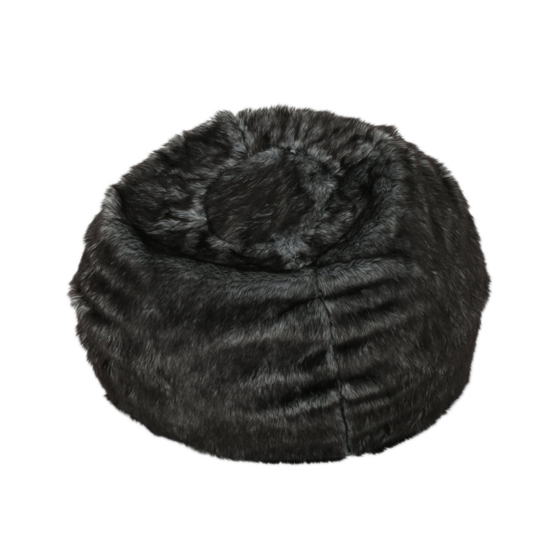 Laprovis Bean Bag Sofa, Black/White Streaks