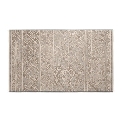 Machine Washable Gray Area Rug