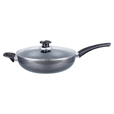 Brentwood 12'' Non-Stick Stainless Steel Wok with Lid