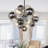 11 - Light Dimmable Tiered Glass Globes Bubble Chandelier