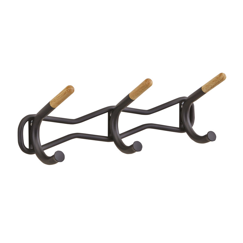 Family Wall Mounted Coat Rack, Black