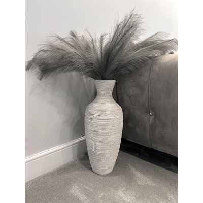Eena Wood Floor Vase