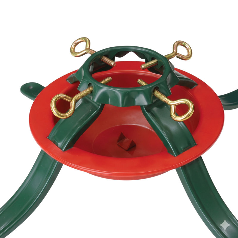 Support pour arbre de Noël moyen en acier véritable 7 pi