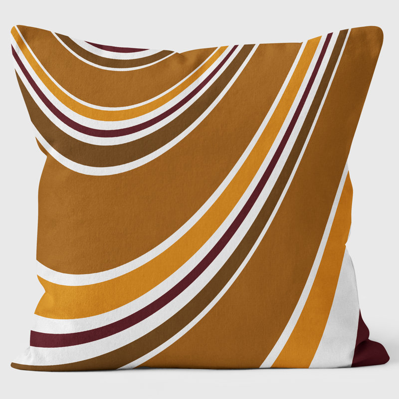 Smooth Toffee Abstract Cushion