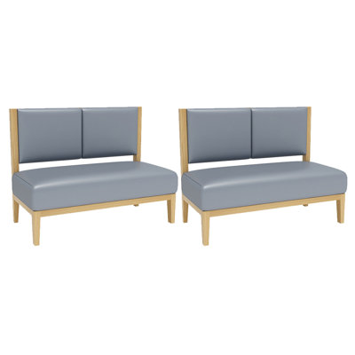 Faux Leather Upholstered Bench