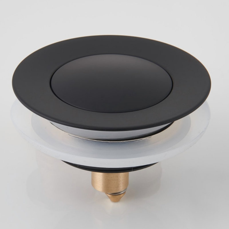 Mokleba Titanium Goldpop-Up Bathtub Drain Stopper Replacement Kit, Matte Black