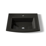 Archer® Vitreous China Rectangular Drop-In Bathroom Sink with Overflow