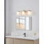 Éclairage pour meuble-lavabo à 1 lumière en nickel brossé 1 lumière Dungannon avec abat-jour en verre côtelé Opal-1108704695-1108704697