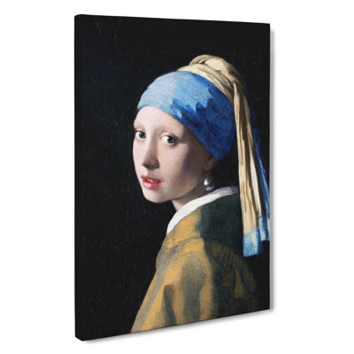 Girl With A Pearl Earring by Johannes Vermeer - Wrapped Canvas Painting