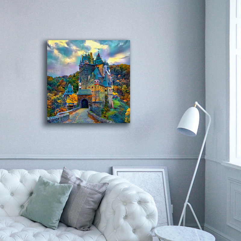  «Allemagne Wierschem Burg Eltz Castle» par Pedro Gavidia, art mural sur toile, 37 po x 37 po, H 37 po x l 37 po