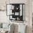 Larock Glass+Metal Wall-mounted Bathroom Cabinet,Wall Cabinet-1179271493