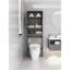 Tablette de salle de bain au-dessus de la toilette pour optimiser et organiser l'espace-409672394
