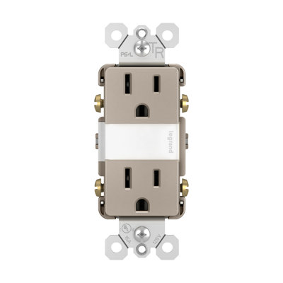 Radiant 15-Amp Tamper Resistant Night Light Outlet
