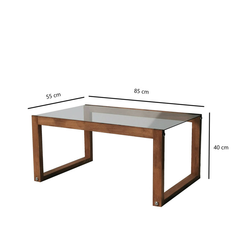 Cataleta Coffee Table, Brown Wood