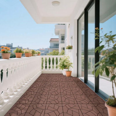 Interlocking PP Decking Tiles for Outdoor and Indoor Use, Quick-Install Modular Floor System with High Load Capacity and All-Weather Durability.