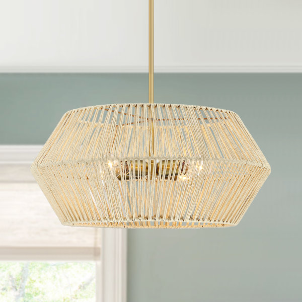 Bay Isle Home Nekoosa 4 - Light Dimmable Geometric Chandelier & Reviews ...