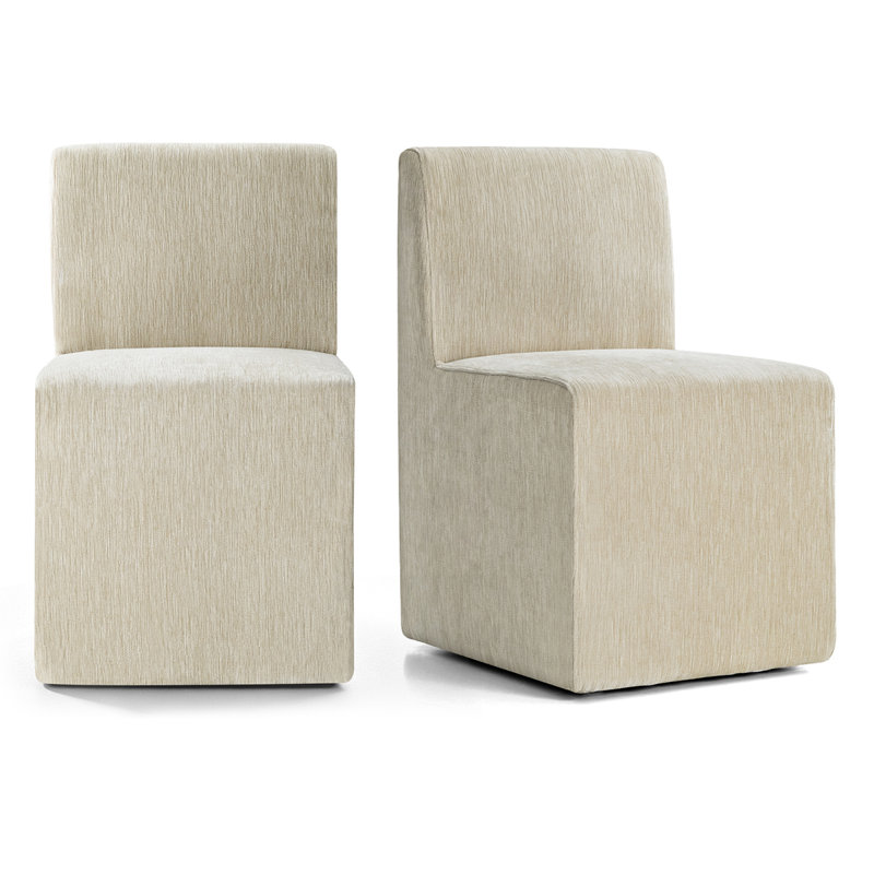 Fauteuil d'appoint rembourré avec roulettes Danielson, Gruau